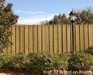 6 x 8 Dog Ear Board On Board Fence Panels USA