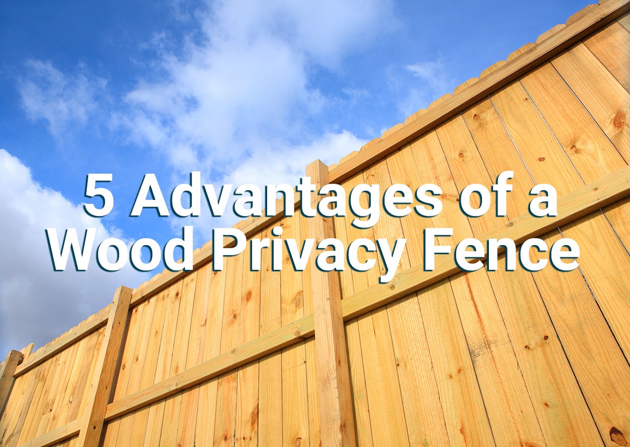 5 advantages of wooden privacy fences
